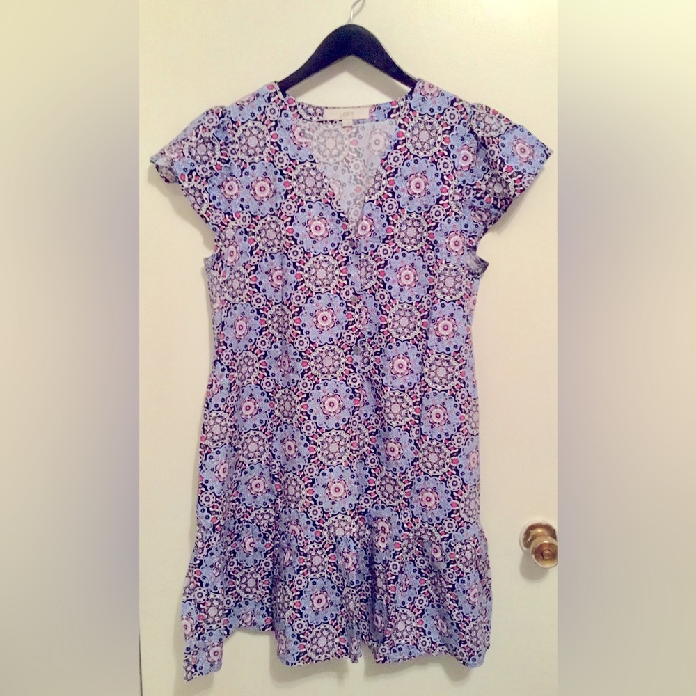 LOFT mini swing dress